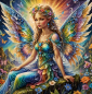 Preview: Diamond Painting Schmetterlingselfe